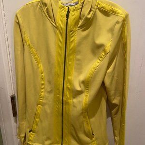 Athleta Yellow Long Sleeve Hoodie, Size Large